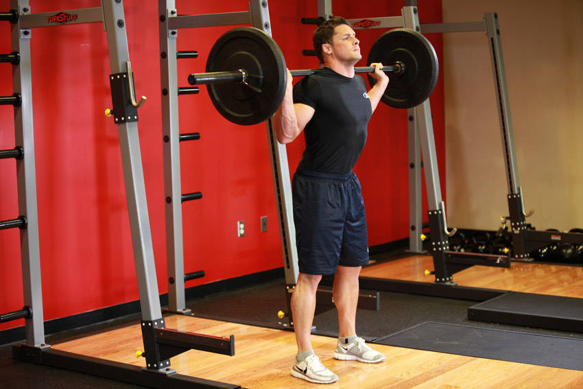 Barbell back squat
